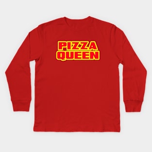 Pizza Queen Kids Long Sleeve T-Shirt